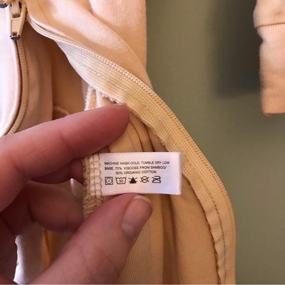 Goumikids Zipper Jumpsuit Pajamas, 18-24 months, Sand - Picture 7 of 8